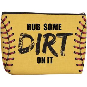 Funny Softball Gifts Baseball Mom Makeup Bag Softball Stuff Inspirational Birthday Christmas Friendship Gifts for Women Softball Baseball Lovers Team Female Coworkers Friends BFF Besties
