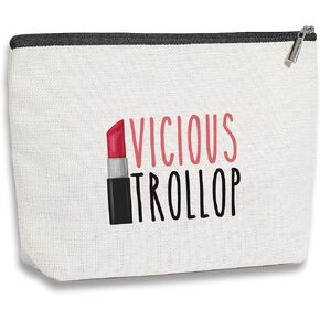 kdxpbpz Gilmore Inspired Makeup Bag, Girls Merchandise Fans Gift, Vicious Trollop Inspired Gifts for Mom Girl Daughter Sister Friend, Travel Toiletry Makeup Organizer Zipper Pouch