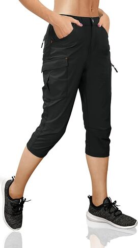 Women's Outdoor Hiking Pants Cargo Pockets Athletic Pants Quick Dry UPF 50+ Water-Resistant Pants for Women Camping Workout in Saudi Arabia