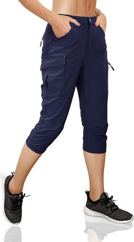 Women's Outdoor Hiking Pants Cargo Pockets Athletic Pants Quick Dry UPF 50+ Water-Resistant Pants for Women Camping Workout in Saudi Arabia