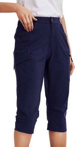 Women's Outdoor Hiking Pants Cargo Pockets Athletic Pants Quick Dry UPF 50+ Water-Resistant Pants for Women Camping Workout in Saudi Arabia