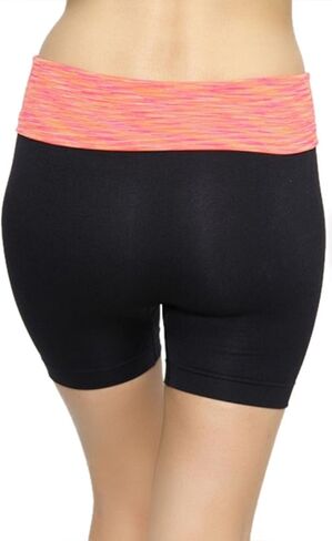 ToBeInStyle Women's Fold Over Yoga Shorts in Saudi Arabia