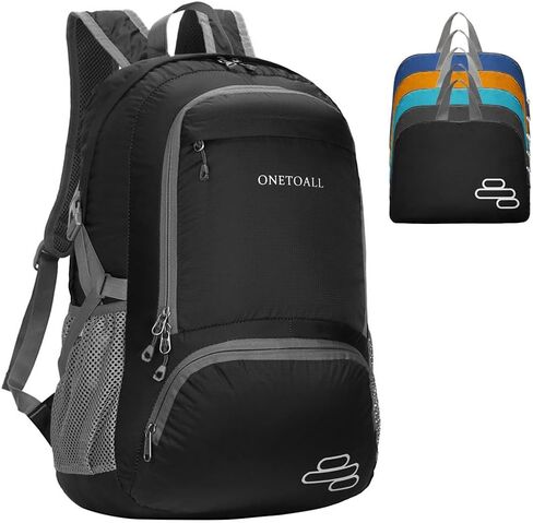حقيبة ظهر قابلة للتعبئة سعة 30 لتر، حقائب ظهر خفيفة الوزن للمشي لمسافات طويلة، حقيبة ظهر قابلة للطي مقاومة للماء للسفر والمشي لمسافات طويلة والتخييم in Kuwait