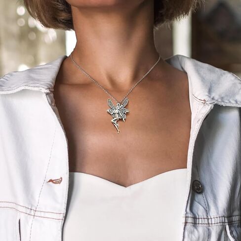 RIOSO 9PCS Grunge Goth Necklace for Women Gothic Cross Fairy Angel Thorns Chain Y2k Choker Necklace Punk Vintage Necklace Set in Kuwait