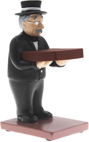 Newfancy Top Hat Butler Man Watch Stand Old Man Ring Stand Creative Gl Holder Black Suit Watch Storage Table in Kuwait