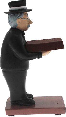 Newfancy Top Hat Butler Man Watch Stand Old Man Ring Stand Creative Gl Holder Black Suit Watch Storage Table in Kuwait