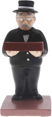 Newfancy Top Hat Butler Man Watch Stand Old Man Ring Stand Creative Gl Holder Black Suit Watch Storage Table in Kuwait
