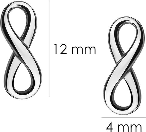 SOFIA MILANI - Women's Earrings 925 Silver - Infinity Stud Earrings - 20471 in Kuwait