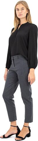 Nanette Nanette Lepore Women's Elegant Covered Button, Mandarin Collar Blouse in Kuwait