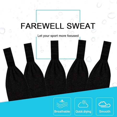 عصابة رأس للتمرين للنساء، عصابة رأس رياضية للجري للتمرين، عصابات رأس واسعة للنساء، عصابة رأس رياضية سميكة غير قابلة للانزلاق، عصابة رأس لليوجا واللياقة البدنية، 5 عبوات in Kuwait