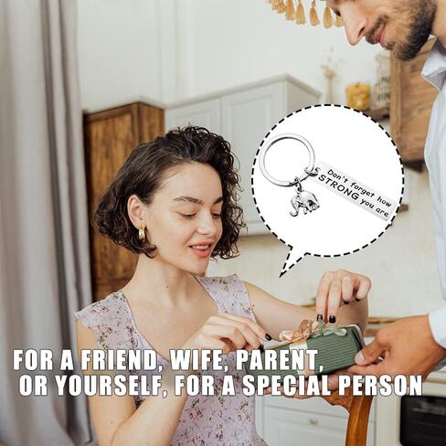 سلسلة مفاتيح بعبارة «Thank You» بعبارة «Make a Differenc» ملهمة للرجال والنساء والمتطوعين (فضي)، فضي، قياسي, فضي, Standard in Kuwait