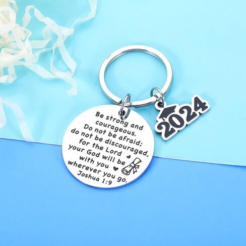 Easter Christian Bible Verse Keychain for Women Men 2024 Graduation Gift for Seniors Middle High School College Student Inspirational Religious Gifts for Him Her Children Teen Boys Girls Kids Friends in Saudi Arabia
