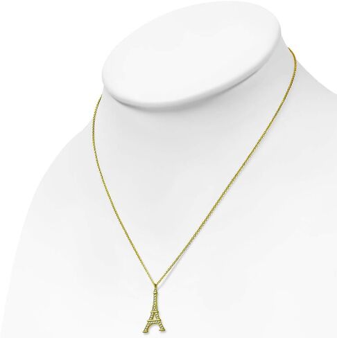 My Daily Styles 925 Sterling Silver French France Eiffel Tower CZ Pendant Necklace in Saudi Arabia