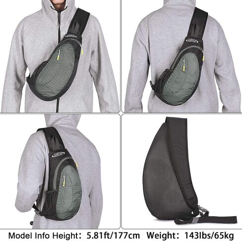 G4Free Sling Bags Men Small Chest Sling Backpack+RFID Sling Bag Crossbody Sling Backpack for Men Women Hiking Outdoor in Saudi Arabia