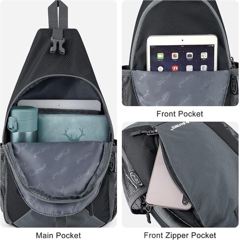 G4Free Sling Bags Men Small Chest Sling Backpack+RFID Sling Bag Crossbody Sling Backpack for Men Women Hiking Outdoor in Saudi Arabia