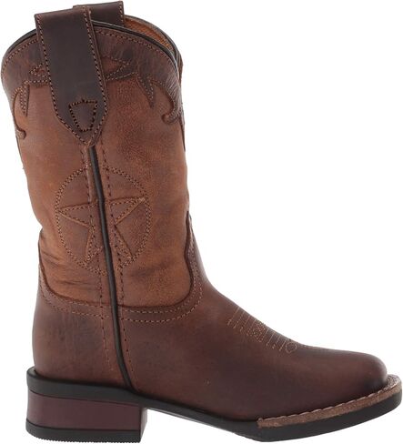 ROPER Kids Girls Monterey Star Square Toe Casual Boots Mid Calf - Brown in Kuwait