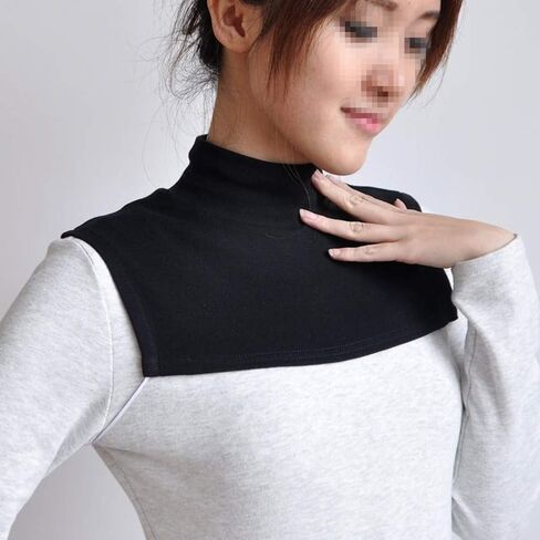 Teemall Womens Warmer Cotton Half Top Mock Blouse Dickey Collar Neck Dickey False Fake Turtleneck Neck in Saudi Arabia