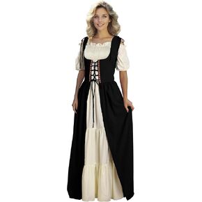 HOMELEX Renaissance Dress Women - Medieval Elf Costume Plus Size Ren Faire Midevil Festival Outfit
