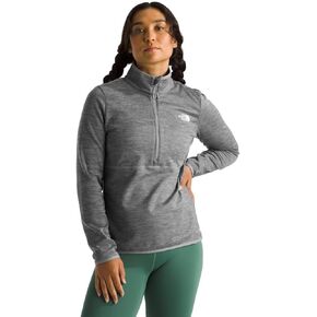 THE NORTH FACE Women's Canyonlands ¼ Zip Sweatshirt, TNF Medium Grey Heather-NPF, XX-Large