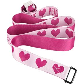 nonogo Yoga Strap for Stretching with Adjustable Metal Buckle - Yoga Belt for Fitness, Yoga, Pilates, Physical Therapy, Improve Flexibility