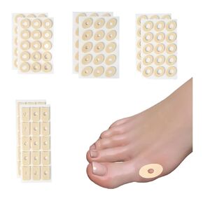 120 Pcs Corn Pads for Toes – Multi-Size Pack with 4 Specifications, High Comfort and Durability – Thick Design for Wear and Shock Resistance