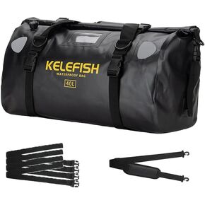 Waterproof Duffel Bag 20L 40L 66L Motorcycle Travel Dry Bag with Quick-fixed Straps for Motorcycling, Kayaking, Rafting, Boating, Camping