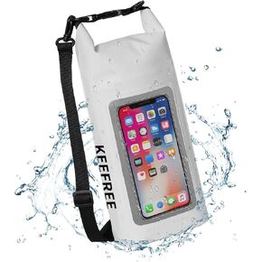 Waterproof Dry Bag,Roll Top Waterproof Backpack Phone Case Pouch for Travel,Kayaking,Rafting,Camping,Surfing,Boating,Hiking,Beach and Fishing (2 L Black+Black)