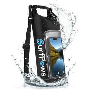 2L Waterproof Dry Bag - Multifunctional Waterproof Dry Pouch for Phone and Valuables - Essential for Outdoor Travel, Beach, Swimming, Boating, Camping (White)