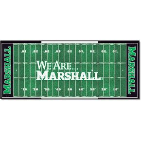 FANMATS 8503 COL -Marshall Thundering Herd Field Runner Rug - 30in. x 72in. - "We Are Marshall" Wordmark