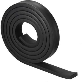 uxcell EPDM Rubber Foam Sheet Strips 1/8" T x 2" W x 118" L, Neoprene Rubber Sheet Rolls for DIY Gasket, Sealing Padding, Reduce Vibration Mat
