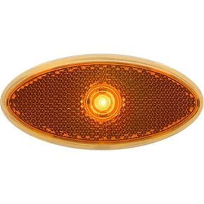 Optronics MCL0030ABB Led 2x4 M/c;amb;rflx;blckbase;hardw