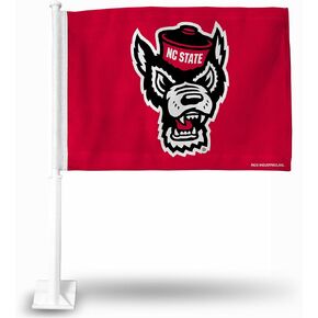 Rico Industries NCAA North Carolina State Wolfpack Alternate Double Sided Car Flag 16 x 19.5-"