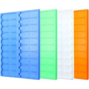 مجموعة شرائح المجهر QWORK القابلة للتكديس، بلاستيك، 30 سم × 19.5 سم، آمنة مضادة للانزلاق، سعة 20 شريحة لكل صينية، 4 قطع in Kuwait