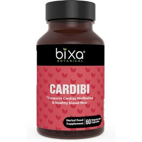 bixa BOTANICAL CARDIBI Capsules 60 Veg Capsules (450mg) (with Arjuna,Guggul, Punarnava, Trikatu Powder and Garlic Extract)