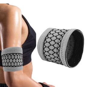Diabetic Arm Band for CGM Sensor Protective Dia Band suits Freestyle Libre Medtronic Dexcom Sensor Cover for Medical Device GRAY (M)