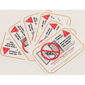 Do Not Unplug & Do Not Turn Off Circuit Labels (10pk)
