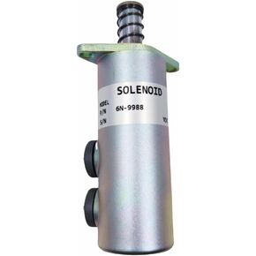 12V Shut off Solenoid 6N-9988 240-22099 Fits Caterpillar 3208 3412 Engine Excavator 225 Cold Planer PR-1000 PR-1000C Paving Compactor CP-553 CS-551 CS-553 PS-500 CB-614