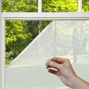 Gila PFW486 Privacy Frosted Film-48 x6.5' Window Film, 48" x 6.5', White