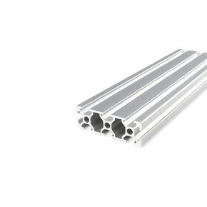 2060 Aluminum Extrusion 19.69 inch / 500mm Length T Slot Silver 1 Pack, Extruded Aluminum 20mm x 60mm 20 Series T Type Profiles Anodized European Standard Linear Rail Frame 1Pcs