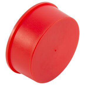 Caplugs Z1153Q2 Plastic Tapered Cap and Plug. T-1153, PE-LD, Cap OD 1.155" Plug ID 1.312", Red (Pack of 40)