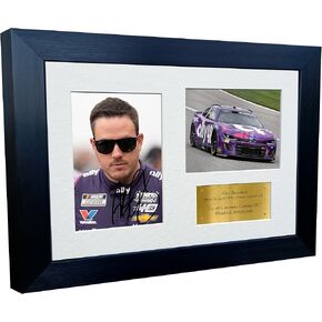 12x8 A4 Alex Bowman 2024 NASCAR Cup Series No. 48 Chevrolet Camaro ZL1 for Hendrick Motorsports Signed Autographed Signature Photo Photograph Picture Frame Poster Celebration Gift Triple Gold