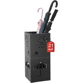 Umbrella Holder for Entryway, 20.5’’ Umbrella Stand Indoor, 2024 New Detachable Umbrella Stand Indoor Entryway w/Removable Water Tray, Freestanding Umbrella Rack Storage, Hold 12 Umbrellas