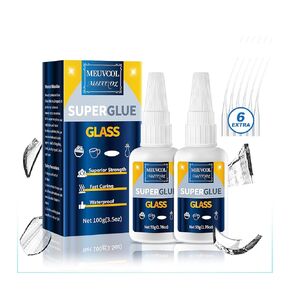Glass Glue, 100g Glass Glue Clear Repair Heavy Duty, Waterproof Super Glue for Glass, Liquid Glass Adhesive for Glass to Glass, Mirror, Acrylic, Crafts, Jewelry, Plastic Models