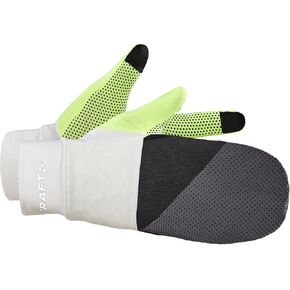Craft Sportswear Unisex ADV Lumen Hybrid Glove | Reflective & Waterproof | 2-in-1 Mitten & Glove with Key Pocket | Perfect for Running & Cycling
