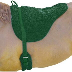 Intrepid International Fleece Non-Slip Fleece Bareback Pad with Girth