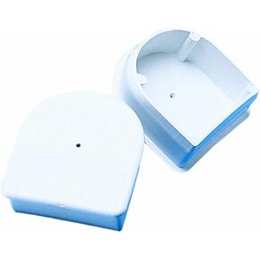 Premium PVC Dock Bumper End Plug, Pack of 2 White