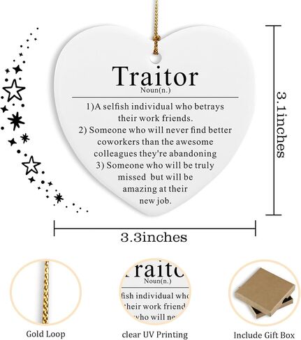 Appreciation Gifts for Coworkers Ceramic Ornament Keepsake Sign Round Plaque Thank You Gifts for Coworkers Retirement Goodbye Farewell Gifts for Boss Employee Friend in Saudi Arabia