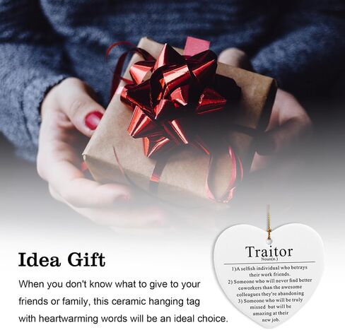 Appreciation Gifts for Coworkers Ceramic Ornament Keepsake Sign Round Plaque Thank You Gifts for Coworkers Retirement Goodbye Farewell Gifts for Boss Employee Friend in Saudi Arabia