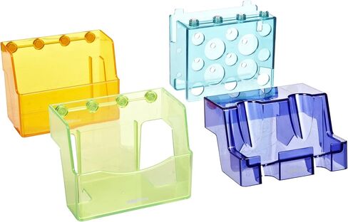 Heathrow Scientific HD23500 4 قطع MagLab مشرق شفاف قوي ABS مجموعة رفوف تخزين البلاستيك، 522 مم طول × 393 مم عرض × 102 مم ارتفاع in Kuwait