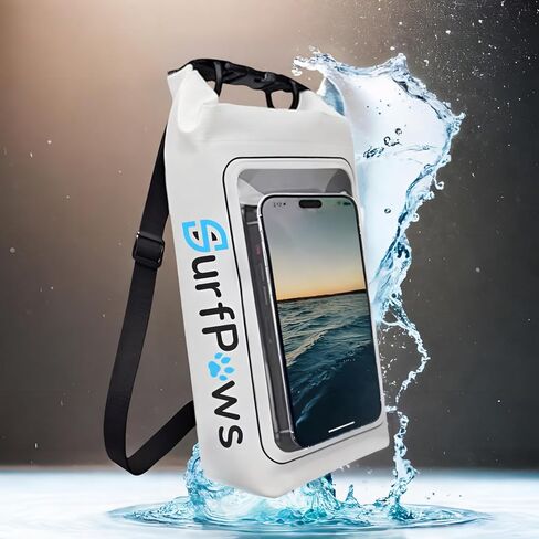 2L Waterproof Dry Bag - Multifunctional Waterproof Dry Pouch for Phone and Valuables - Essential for Outdoor Travel, Beach, Swimming, Boating, Camping (White) in Saudi Arabia
